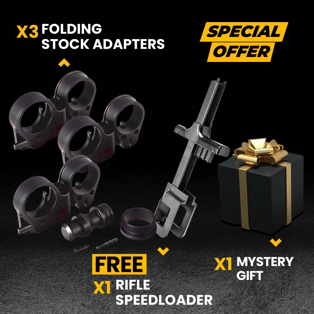 Buy 3 Folding Stock & Get 1 Rifle Speedloader - TX Tactic